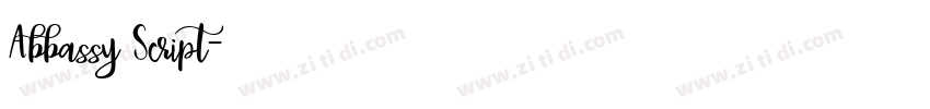 Abbassy Script字体转换